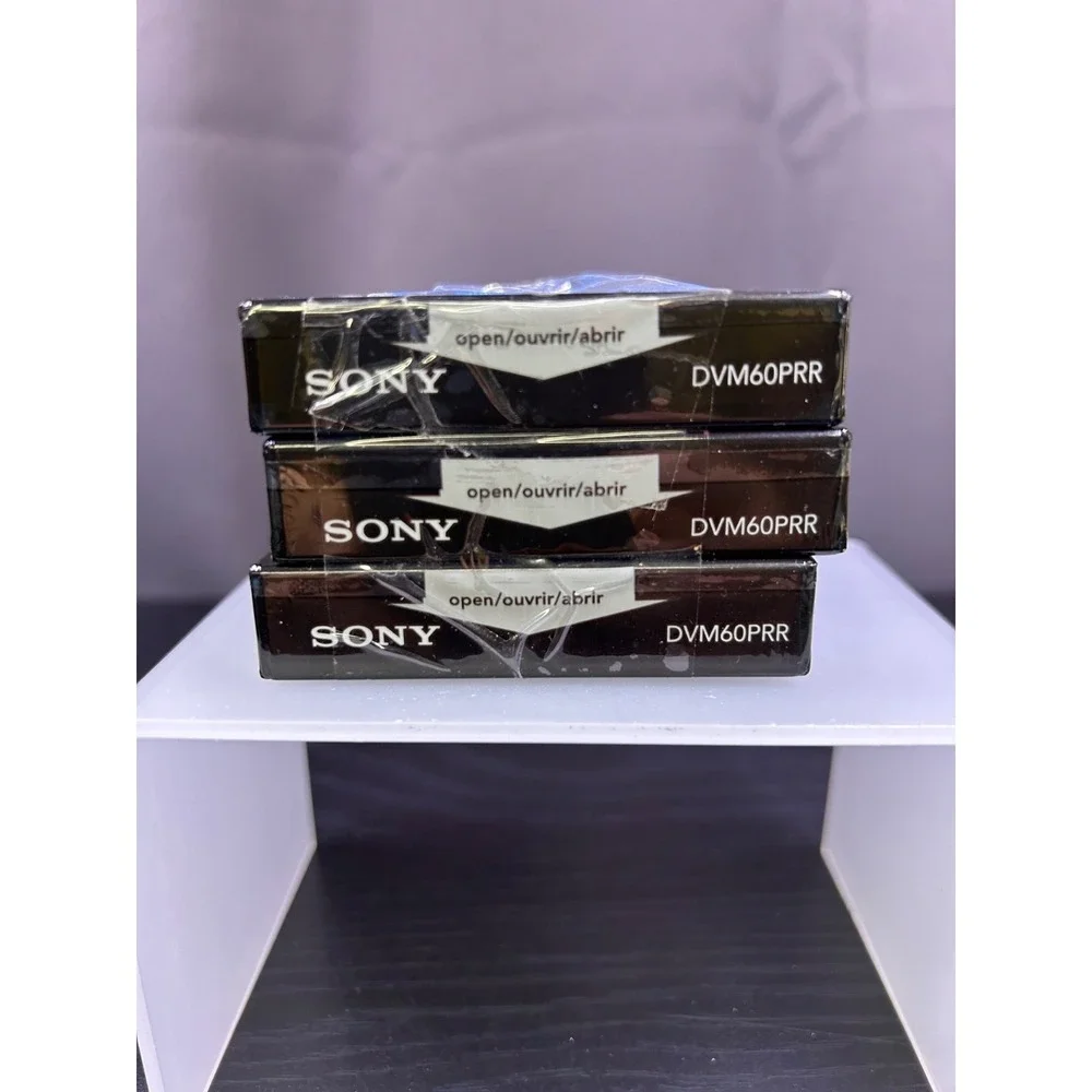 3 NEW SEALED Sony DVC DVM60PRR Premium Mini Digital Video Cassette Tapes 60min